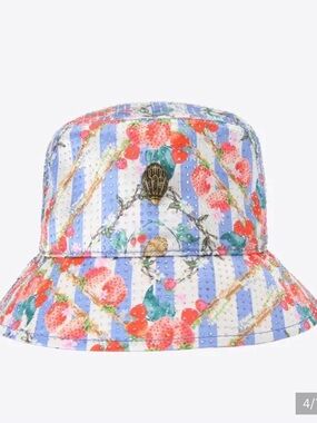 🦅KENSINGTON BUCKET HAT Kurt Geiger NWT🍓🌈